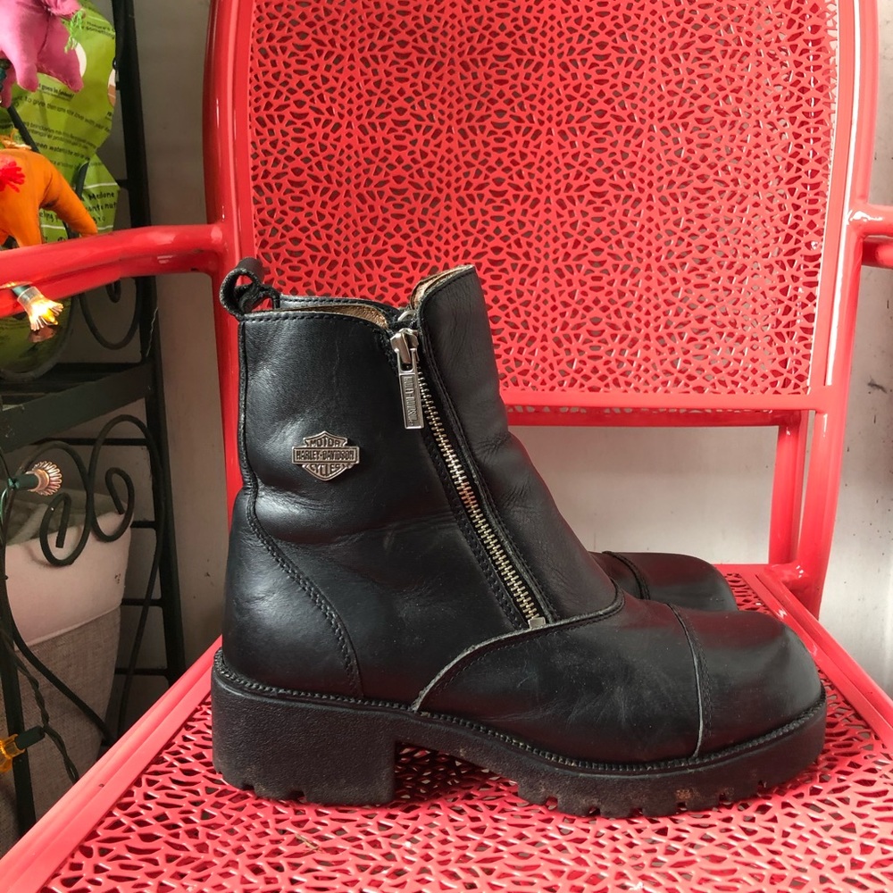 Harley Davidson zipper boots